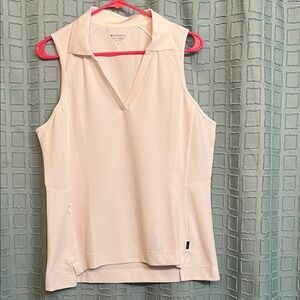 Athleta Women's Cream V-Neck Tank Top